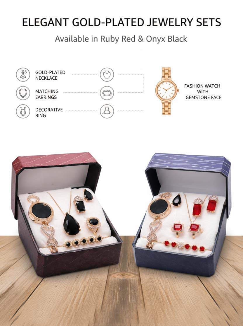 4-piece Set Luxury Pink Zircon Geometry Pendant Necklace Earrings Set Banquet Anniversary Gift Women's Jewelry Set Gift